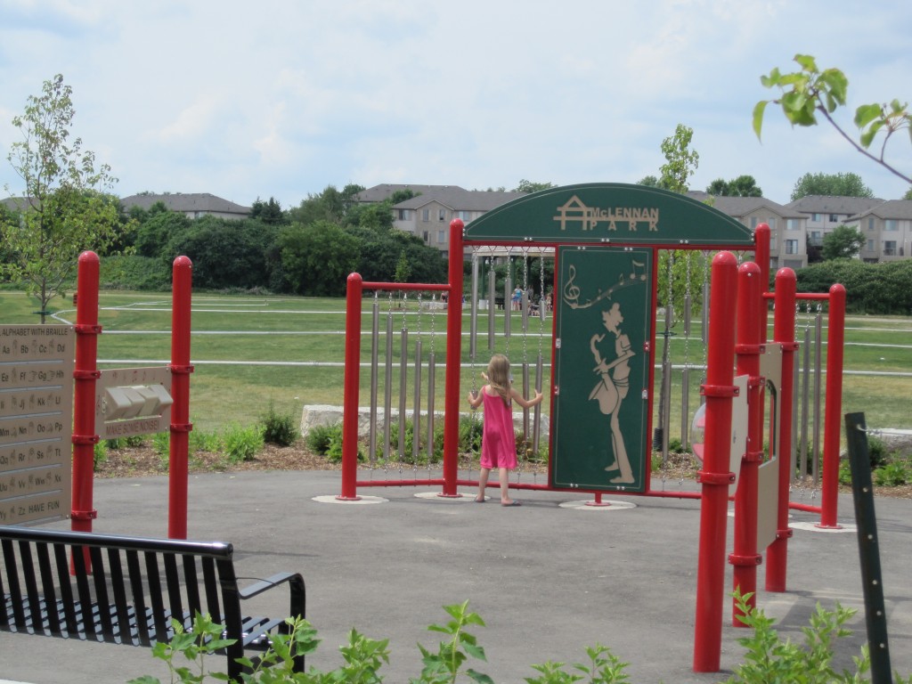 McLennan Park Kitchener, playground kitchener, music section